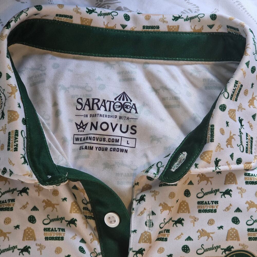 Belmont Stakes 2025 Saratoga NY Horse Race Track Event Staff Polo Unisex Large - Picture 3 of 7